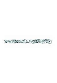 Adelia's - Adelia's Damen Singapur Fußkettchen 925 Silber – Silberfußkette Singapur - silber