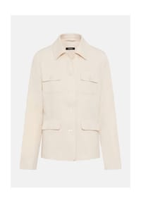olsen - Jacke mit aufgesetzten Pattentaschen - Linen Beige