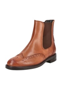 paul green - Glattleder Stiefelette - Cognac
