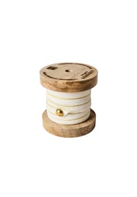LOBERON - Samtband Sorima creme/gold - creme/gold