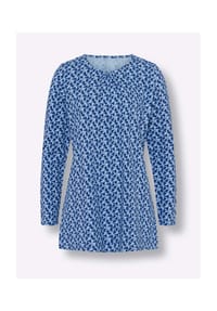 SIEH AN! - Longshirt - apricot-rostrot-bedruckt