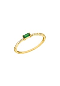 amor - Ring für Damen, 925 Sterling Silber, Zirkonia synth. - Gold