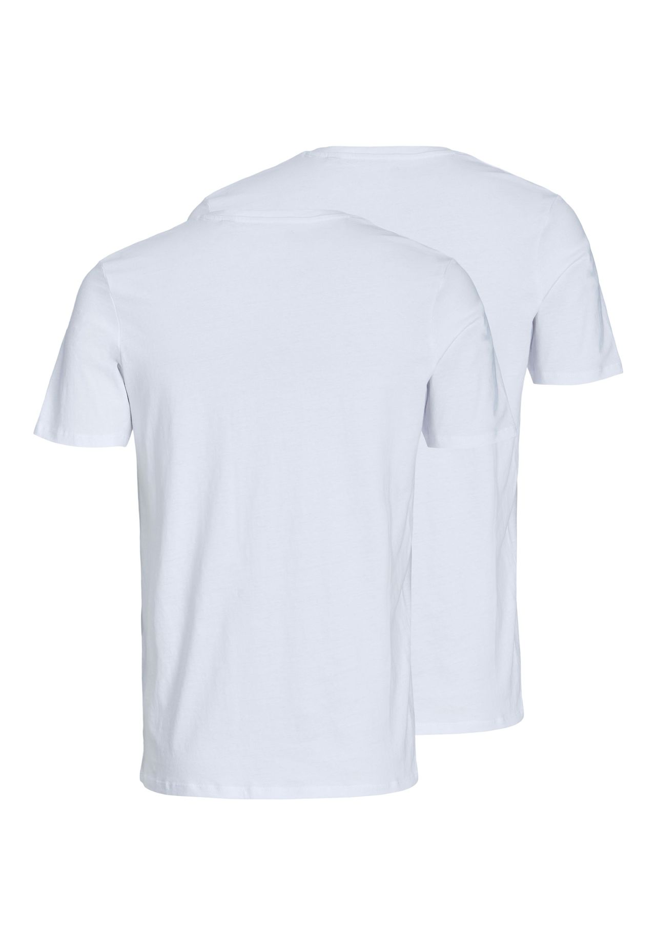 jack & jones Jacbasic T-Shirt, 2-Er Pack, Baumwolle, FüR Herren, Weiß, M