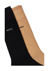 BOSS - Socken, Logo-Print, 2-er Pack, für Herren - 260 MEDIUM BEIGE
