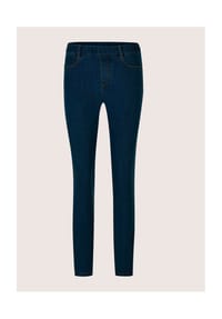 MADELEINE - Kurzgröße: Denim-Leggings mit Schlupfbund - black denim