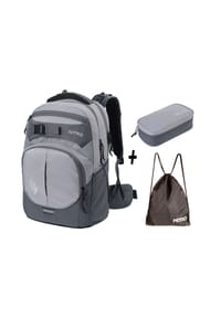 NITRO - Rucksack Set Superhero abnehmbarer Hüftgurt garantiert optimale Gewichtsverteilung - GRAPHITE