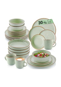 SÄNGER Steingut Geschirrserie Rio Minze - Rio Minze - Grün - Dessertteller Set Rio Minze 6 teiig