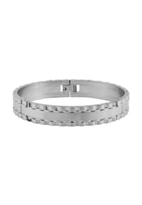 Adelia's Bold Style - Armband – Armreif aus Edelstahl Ø 6,8 cm cm - silber