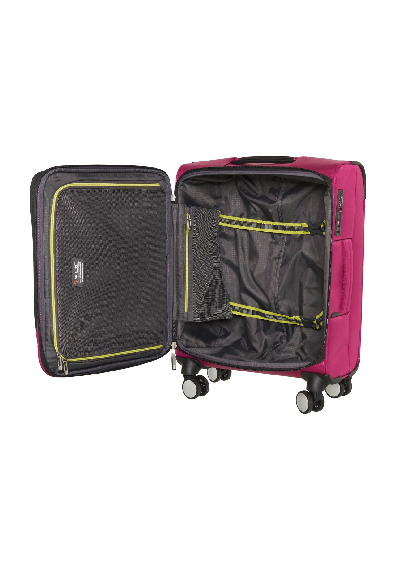 eminent GLASGOW 4-Doppelrollen-Trolley, TSA-Schloss 