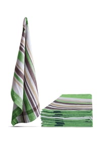 Aspero® - 10 Geschirrtücher Toffee Stripe - Grau