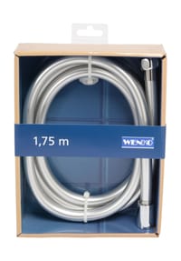 WENKO® - Duschschlauch "Design", 175 cm - SILBER