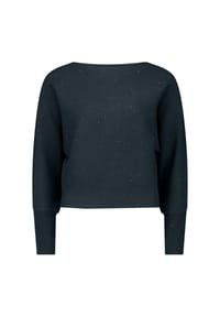 zero - Strickpullover mit Pailletten - Teal Ocean