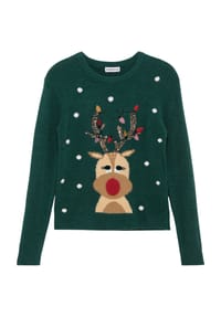 MANGUUN - Pullover, Rippblende, für Kinder - 1 RED