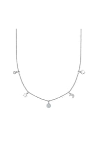 YOKOAMii - Kette mit Anhänger Zirkonia weiß - silber