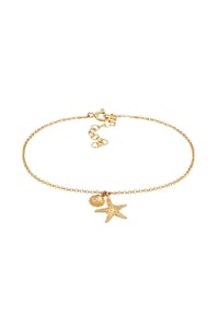 elli. - Armband Seestern Muschel Meer Maritim 925 Silber - Gold