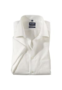 OLYMP - Luxor Businesshemd, Kurzarm, Modern Fit, Kent-Kragen, für Herren - 00 WEISS