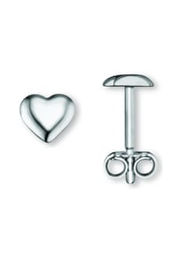 ONE ELEMENT - Herz Ohrringe Ohrstecker aus 925 Silber - silber