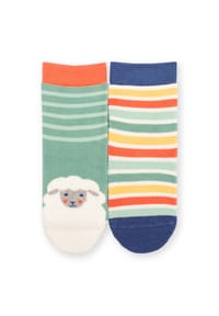 KITE - Kinder Baa Baa Grippy Socken Salbei Bio-Baumwolle - grün