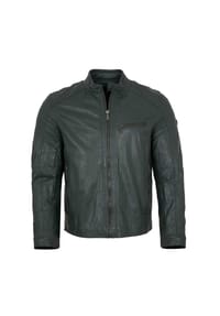 JILANI - Herren Lederjacke Lammnappa sage grün - sage