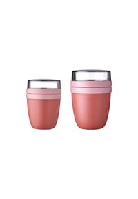 MEPAL Lunchpot mini + regular Ellipse 2er Set - ELLIPSE - blau