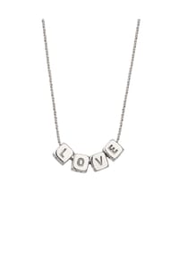 elli. - Halskette Buchstaben Love 925 Sterling Silber - Gold