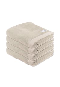 TOM TAILOR - Handtuch, 4er Pack - Color Bath Towel, Frottier, Baumwolle, 50 x 100 cm - Blau