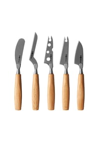 BOSKA - Käsemesser-Set Amigo S 5-tlg., Braun - silber