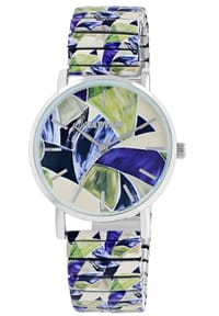 RAPTOR Raptor - Damen Quarz Armbanduhr Colorful Edition mit Edelstahlzugarmband - Mineralglas - Colorful Edition 1