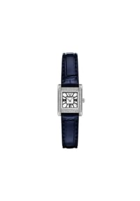 EMPORIO ARMANI - Emporio Armani Damenuhr 2-Zeiger-Werk Leder blau, AR11718 - Silber