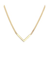 elli. PREMIUM - Halskette V-Kette Geo Minimal 375 Gelbgold - Gold