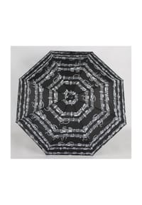 COFI - Teleskop Taschenschirm mit Schutzhülle ?100 cm mit Notenmuster - Schwarz OneSize