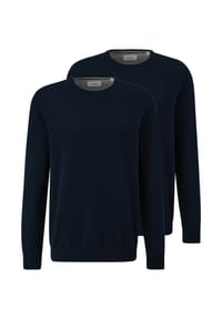 s.Oliver - Pullover 2er Pack Basic - Schwarz