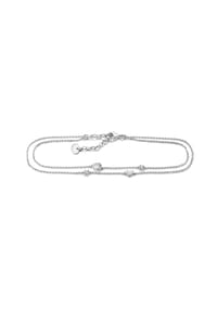 Thomas Sabo - Fußkettchen Herzen mit Zirkonia - silberfarben