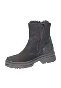 waldläufer® Lugina - Winterstiefeletten, Leder, Reißverschluss, für Damen - 001 DENVER SNAKE BLACK