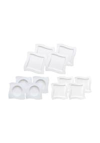 Villeroy & Boch Tellerset NewWave 12er Set weiß - NEWWAVE - weiß