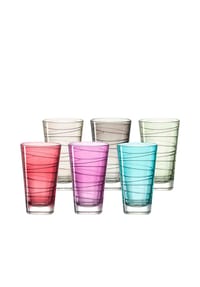 LEONARDO Trinkgläser Vario 200 ml 6er Set - VARIO - bunt