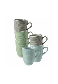 Seltmann Weiden Kaffeebecher Beat Color Glaze 350 ml 6er Set bunt - BEAT - bunt
