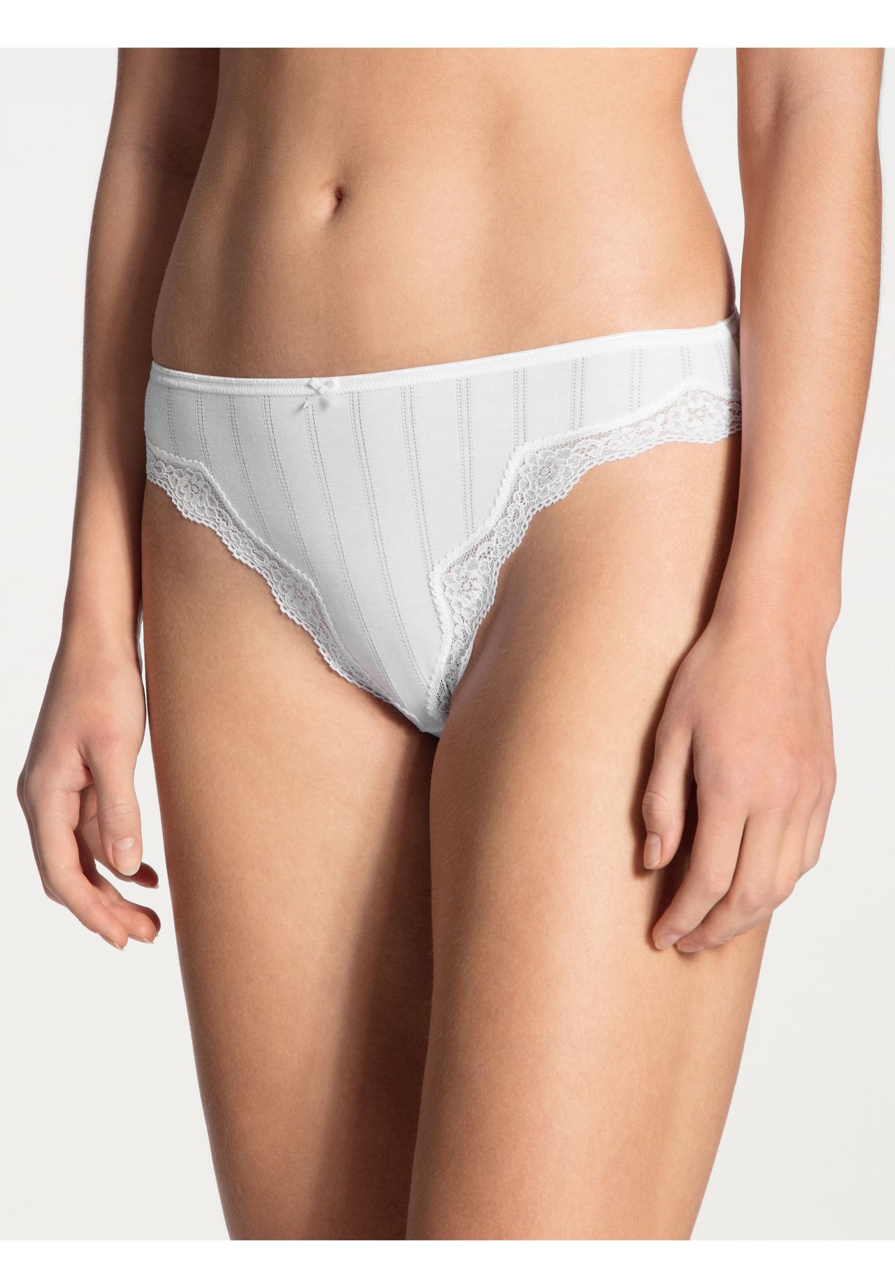 Calida Etude Toujours Slip, Spitzen-Details, Zierschleife, FüR Damen, Weiß, S