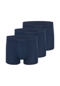 SCHIESSER - Retro Short / Pant 3er Pack Cotton Casual Organic Cotton - Dunkelblau
