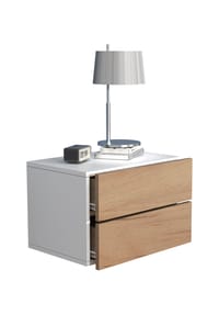 VCM. - Nachtschrank | Wandschublade | Wandboard | Nachttisch | Maße ca H. 30 x B. 45 x T. 32 cm - Usal L 45 cm - Anthrazit