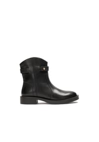 kazar - Schwarze Stiefel mit flacher Sohle - Schwarz