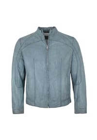 MILESTONE® - Herren Lederjacke Lammnappa jeans blau - jeans blau