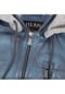 JILANI Herren Lederjacke Kapuze Lammnappa blau Bild 9