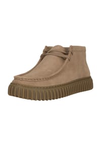 CLARKS® - Schnürboots Torhill High mit profilierter Laufsohle - 1250A Stone Suede
