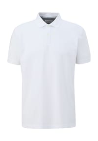 s.Oliver - Poloshirt, 1/2 Arm,, Logo-Stickerei, für Herren - 0100 WHITE