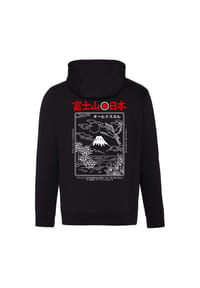 OLDSKULL - Hoodie Asian Futeesan mit coolem Print - Black
