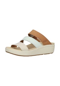 KEEN - Leder Pantoletten - Beige/Braun