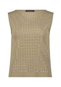 BETTY BARCLAY - Trägertop mit Schmucksteinen - Soft Olive
