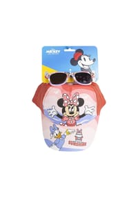 Disney - Disney Minnie Mouse Kinder Cap & Sonnenbrille Stylisches Set - Rosa Onesize