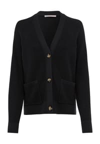 adagio - Strickjacke "Kona3", V-Ausschnitt, für Damen - BLACK